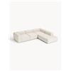Westwing Collection Divano angolare XL componibile 4 posti in misto lino Lennon
