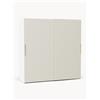 Westwing Collection Armadio componibile con ante scorrevoli Simone, larg. 200 cm, in diverse varianti - Beige