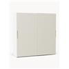 Westwing Collection Armadio componibile con ante scorrevoli Simone, larg. 200 cm, in diverse varianti - Beige