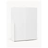 Westwing Collection Armadio componibile con ante battenti Leon, larg. 150 cm, diverse varianti - Bianco