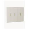 Westwing Collection Armadio componibile ad ante a battente Simone, larg. 250 cm, diverse varianti - Beige