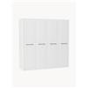 Westwing Collection Armadio componibile con ante battenti Charlotte, Larg. 200 cm, in diverse varianti - Bianco