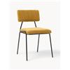 Westwing Collection Sedie imbottite in velluto a coste Mats 2 pz