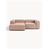 Westwing Collection Divano angolare componibile 2 posti in misto lino Lennon