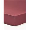 Westwing Collection Lenzuolo con angoli topper in raso di cotone Premium -