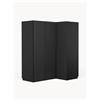 Westwing Collection Armadio angolare componibile Leon, larg. 165 cm, diverse varianti - Nero