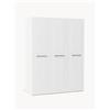 Westwing Collection Armadio componibile con ante battenti Charlotte, Larg. 150 cm, in diverse varianti - Bianco