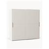 Westwing Collection Armadio componibile con ante scorrevoli Charlotte, Larg. 200 cm, diverse varianti - Beige, Oro, Bianco