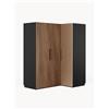 Westwing Collection Armadio angolare componibile Simone, larg. 165 cm, diverse varianti - Marrone