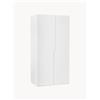 Westwing Collection Armadio componibile ad ante girevoli Leon, larg. 100 cm, diverse varianti - Bianco