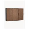 Westwing Collection Armadio componibile ad ante scorrevoli Simone, larg. 300 cm, diverse varianti - Marrone