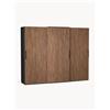 Westwing Collection Armadio componibile ad ante scorrevoli Simone, larg. 300 cm, diverse varianti - Marrone