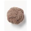 Westwing Collection Cuscino annodato in teddy Dotty - Marrone