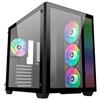 GielleService CASE ABYSM SAVA ARGB AB128511 Semi-Tower ATX Micro-ITX micro ATX Vetro temperato frontale laterale