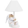 Nanan Lampada da Tavolo Abat Jour PUCCIO AZZURRO 38 CM