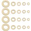 Create idea 50 Pezzi Kit Assortimento Rondelle In Ottone M3 M4 M5 M6 M10 Rondella Piatta Metrica Rondella Piatta In Ottone Per Elettrodomestici Commerciali Automobili Barche
