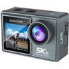 Lipa AT-M40R 5K Action Camera IPS Wifi - Action camera impermeabile - 21 accessori- risoluzione 5K - Dual Screen - Connessione microfono USB - SD fino a 256 GB - Remote -4K 60 FPS