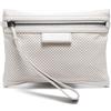 Bottega Veneta Pre-Owned - Clutch piccola traforata anni '10-'20 - unisex - pelle di agnello - Taglia unica - Toni neutri