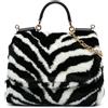 Dolce & Gabbana Pre-Owned - Borsa a tracolla Miss Sicily media in pelle sintetica XXI secolo - Donna - Furs & Skins/cotone e paglia - Taglia unica -