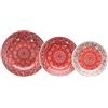 Tognana West, Servizio Piatti per 6 persone, 18 Pezzi, Stoneware, Rosso