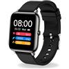 Judneer Smartwatch, Orologio Fitness con 1.4 Pollici Touchscreen a Colori Smart Watch, Contapassi Cardiofrequenzimetro Smartband Notifiche Messaggi, Sportivo Activity Tracker Cronometro per Uomo Donna