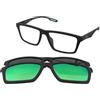 Emporio Armani EA4189U 50011W | Occhiali da Vista con Clip da Sole | Prova Online | Unisex | Plastica | Rettangolari | Nero | Adrialenti