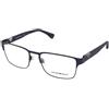 Emporio Armani EA1027 3100 | Occhiali da Vista Graduati | Prova Online | Unisex | Metallo | Rettangolari | Blu | Adrialenti