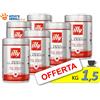 Illy Caffè ILLY Macinato per Espresso → 1,5 Kg (6 x 250 gr) Caffe dal Gusto CLASSICO