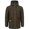 Geographical Norway Albert Men - Parka Caldo Uomo Pac L'Autunno-Inverno - Cappotto Impermeabile Cappuccio - Giacca Antivento Calda Uomo - Pac Gli Uomini (Cachi XXL)