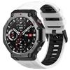 GIOPUEY Cinturini Compatibile con Amazfit T-Rex 3, Morbido TPU Cinturino [Design a Colori di Giunzione] - Black/White