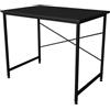 LBSIGN Scrivania Stile Industrial Ferro E Legno 90x60x73 Adam Antracite
