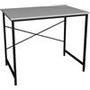 LBSIGN Scrivania Stile Industrial Ferro E Legno 90x60x73 Adam Bianca