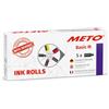 Meto Originale Meto rotoli prezzatrice per Arrow M/Basic M, prezzatrice (5 pezzi, colore nero, 2 linee di stampa, 16 cifre per etichette da 22x16 mm)
