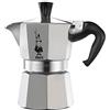 Bialetti Caffettiera Moka Express 12 Tazze, Manico anti scottatura, Non adatta a induzione, 12 Tazze (600 ml), Alluminio