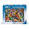Ravensburger - Puzzle 1000 Pezzi DC Comics Challenge | Puzzle Adulti | Per Tutta La Famiglia | Con Una Misura Di 70x50 Cm | Regalo Adulti