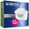 BRITA Filtro acqua rubinetto MAXTRA PRO Limescale Expert confezione da 12 filtri - Riduzione del calcare extra, ideale per bevande calde, filtro originale compatibile con caraffa acqua filtrante BRITA