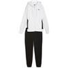 PUMA CLASSIC HOODED TRACKSUIT FL BIANCO/NERO