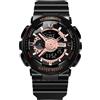 RORIOS Orologio Coppia Elettronico Orologio da Polso Multifunzione Militare Orologio Uomo Donna Orologio Digitale Quarzo Resina Cinturino per Ragazze Ragazzi Nero Oro rosa B