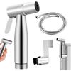 HOTUT Set Doccia Bidet per WC, Spruzzatore per WC in Acciaio Inox con 1.5M Tubo Flessibile e Staffa a Muro, WC Doccia Testa WC Pistola A Spruzzo Ugello per Lgiene Personale Doccia Bagno WC