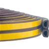 YANKUIRUI Nastro Sigillante per Porte e Finestre Nastro Autoadesivo in Schiuma per Porte e Finestre, Anti-Collisione, Anti-Suono, Anti-Acqua e Anti-Polvere (20M-Marrone)