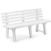 Saturnia Ipae 9693810 Panchina, Resina, 145 x 49 x 74, Bianco