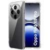 FDHYFGDY Custodia per Oppo Find X8 Pro 5G Cover, Custodia per Telefono in Silicone Antiurto Trasparente, Custodia Protettiva in TPU Trasparente