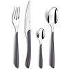 Amefa set di posate ECLAT grigio 24 pezzi.
