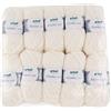 Gründl gruendl Alaska Uni, Confezione Risparmio 10 knaeuel à 100 G GOMITOLO A Mano, 80% Poliacrilico, 20% Cotone, Natur, 40 x 37 x 11 cm
