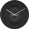 TFA Dostmann Orologio da parete, al quarzo, design ROKOKO, 60.3031.01, analogico, progettato in esclusiva per TFA, stravagante, moderno, nero opaco
