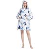 JULGIRL Coperta indossabile Oversize per Donna e Uomo Felpa con Cappuccio in Pile Sherpa Spessa e Calda con Tasca Gigante Coperta Gigante Super Accogliente con Cappuccio per Adolescenti