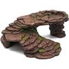 Svauoumu Piattaforma Tartarughe Acqua Grotta dei Rettili Geco Leopardino Grotta Salamandra Leopardo Geco Nascosto Rettile Grotta Drago Barbuto Rifugio Habitat Terrario Decorazione
