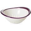 Omada Design Scolapasta in Plastica da 20,5 cm, Colapasta per Scolare Pasta, Verdure, Frutta, Lavabile in Lavastoviglie, Linea Trendy, Viola/Bianco