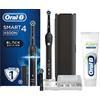 Oral-B Spazzolino Elettrico Ricaricabile Smart 4 4500 CrossAction, Nero, 3 Modalità Di Spazzolamento, 2 Testine, Custodia Da Viaggio Premium + Dentifricio Oral-B Gengive Purify Pulizia Profonda