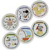 Excelsa Set 6 piatti pizza Mordillo ceramica assortito d. 30